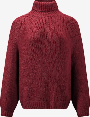SASSYCLASSY Oversized Sweater in Red: front