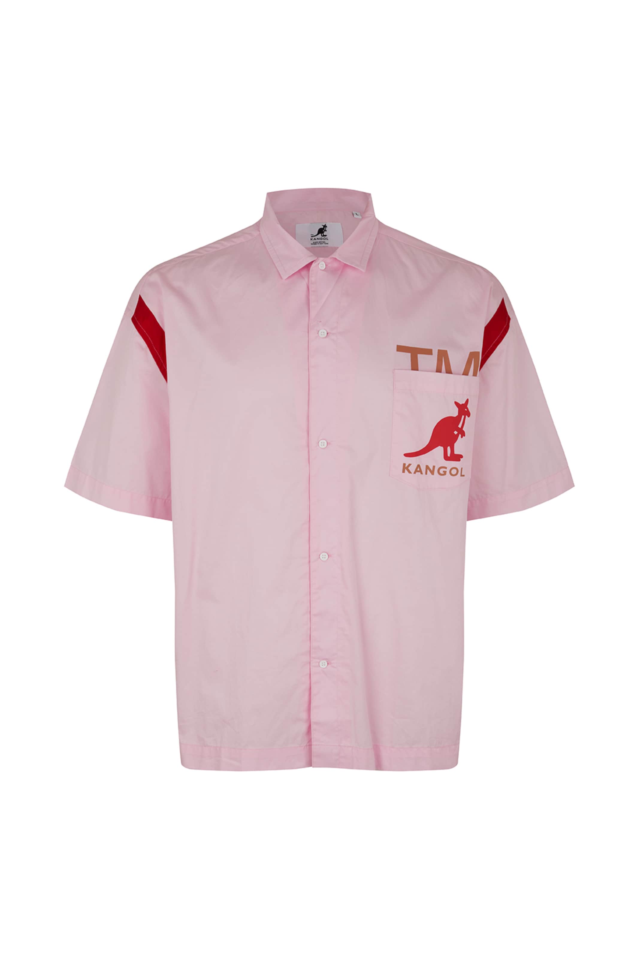 Fit confort Chemise Austin KANGOL en Rose Clair ABOUT YOU