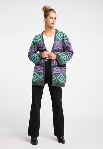 IZIA Knit cardigan 'Lomasi' in Grey