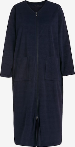 Ulla Popken Badjas lang in Blauw: voorkant