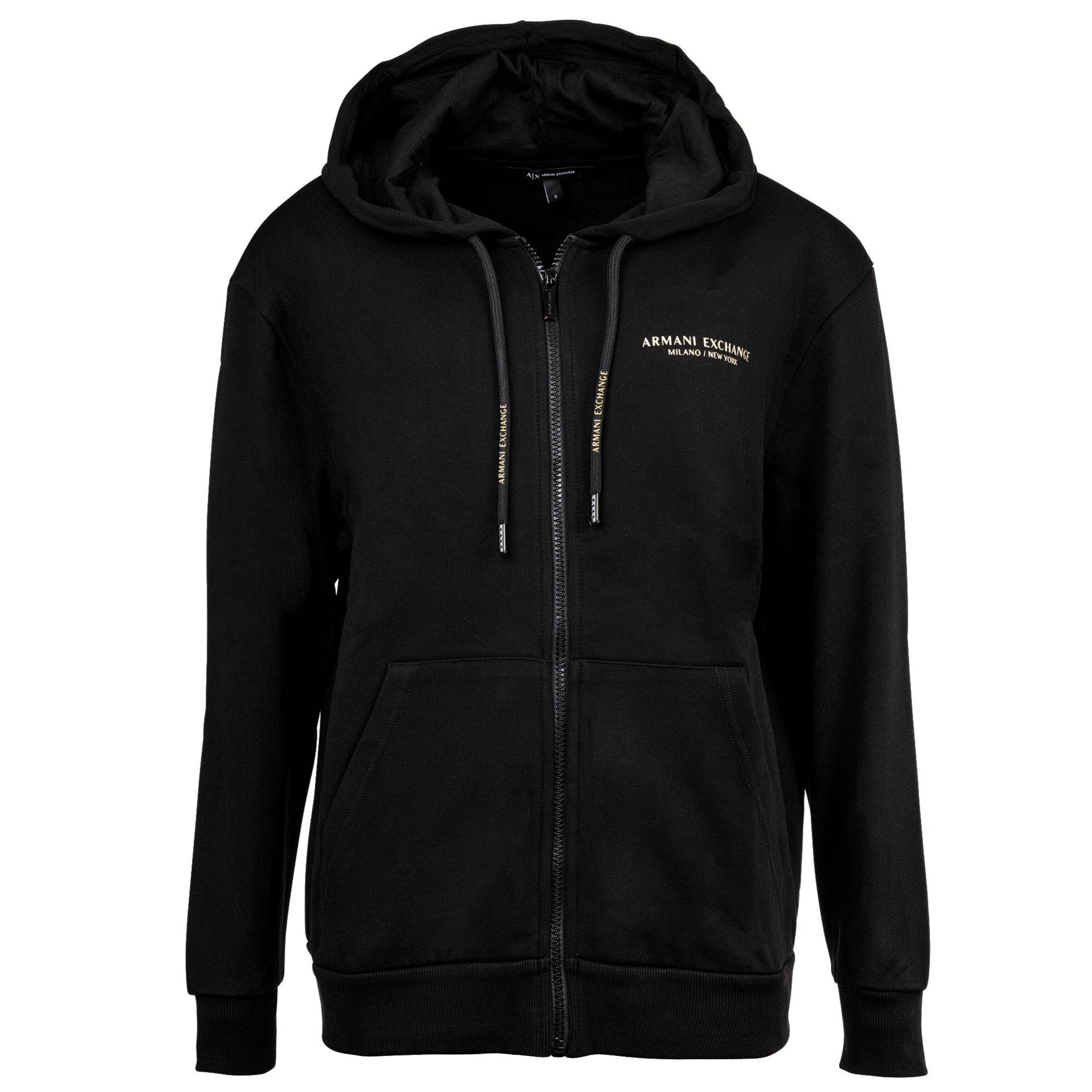 Giacca di felpa di ARMANI EXCHANGE in nero: frontale
