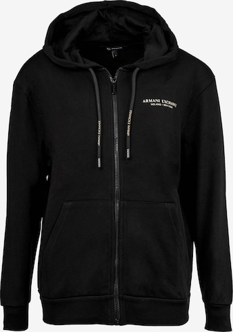 ARMANI EXCHANGE Sweatvest in Zwart: voorkant