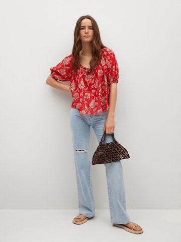 MANGO Blouse 'CALABASA' in Red