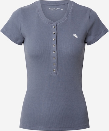 Abercrombie & Fitch Shirt in Blauw: voorkant