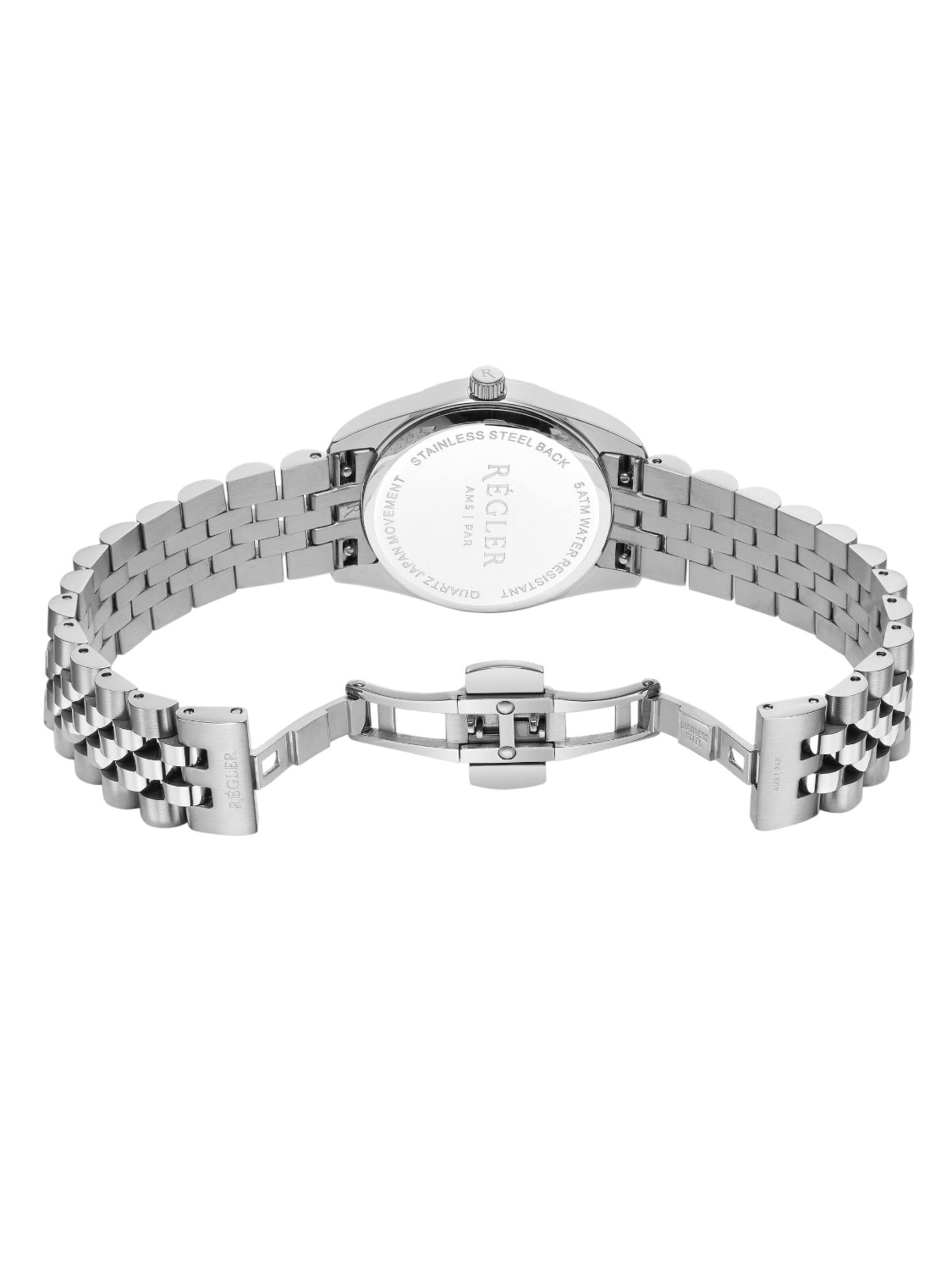 Régler Zegarek analogowy 'Régler Infinité Steel Silver - Silver' w kolorze srebrny