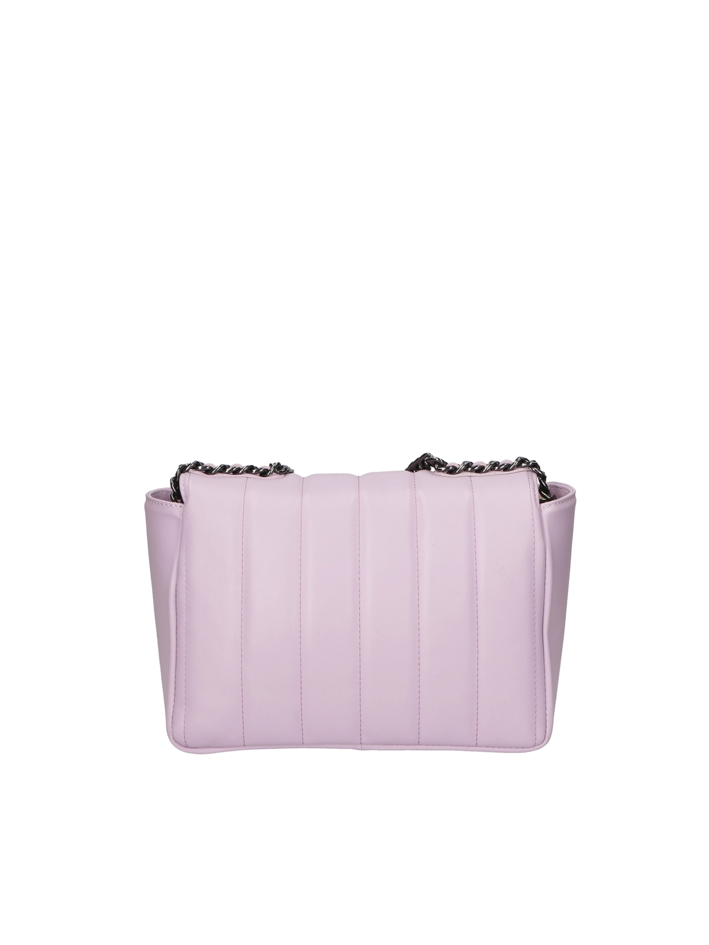 Borsa a spalla 'Borsa a Spalla in Vera Pelle con Catena e Bottone Magnetico' di Virginia Rhinè in lilla