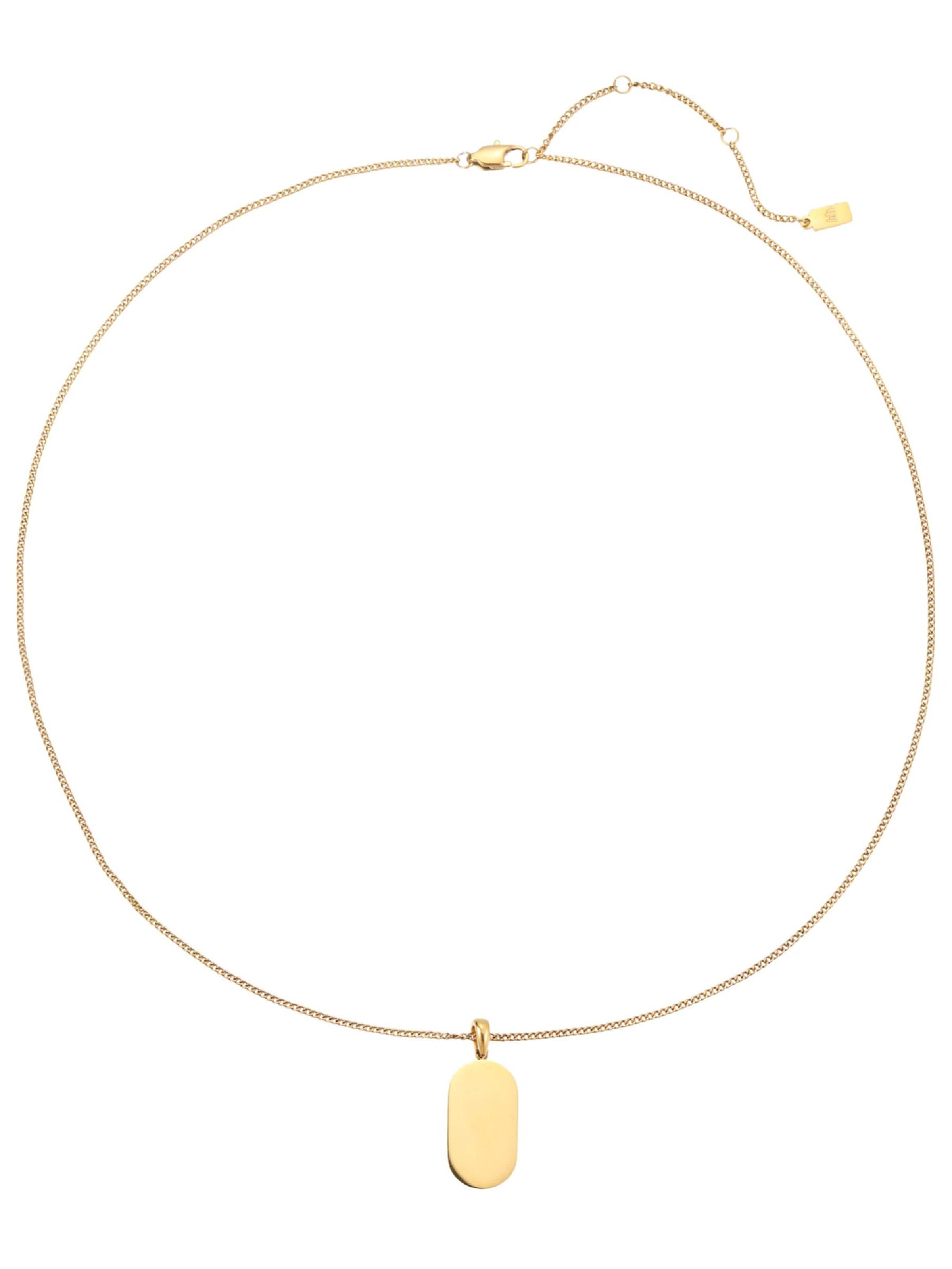 Hey Happiness Ketting 'Minimalist Tag' in Goud