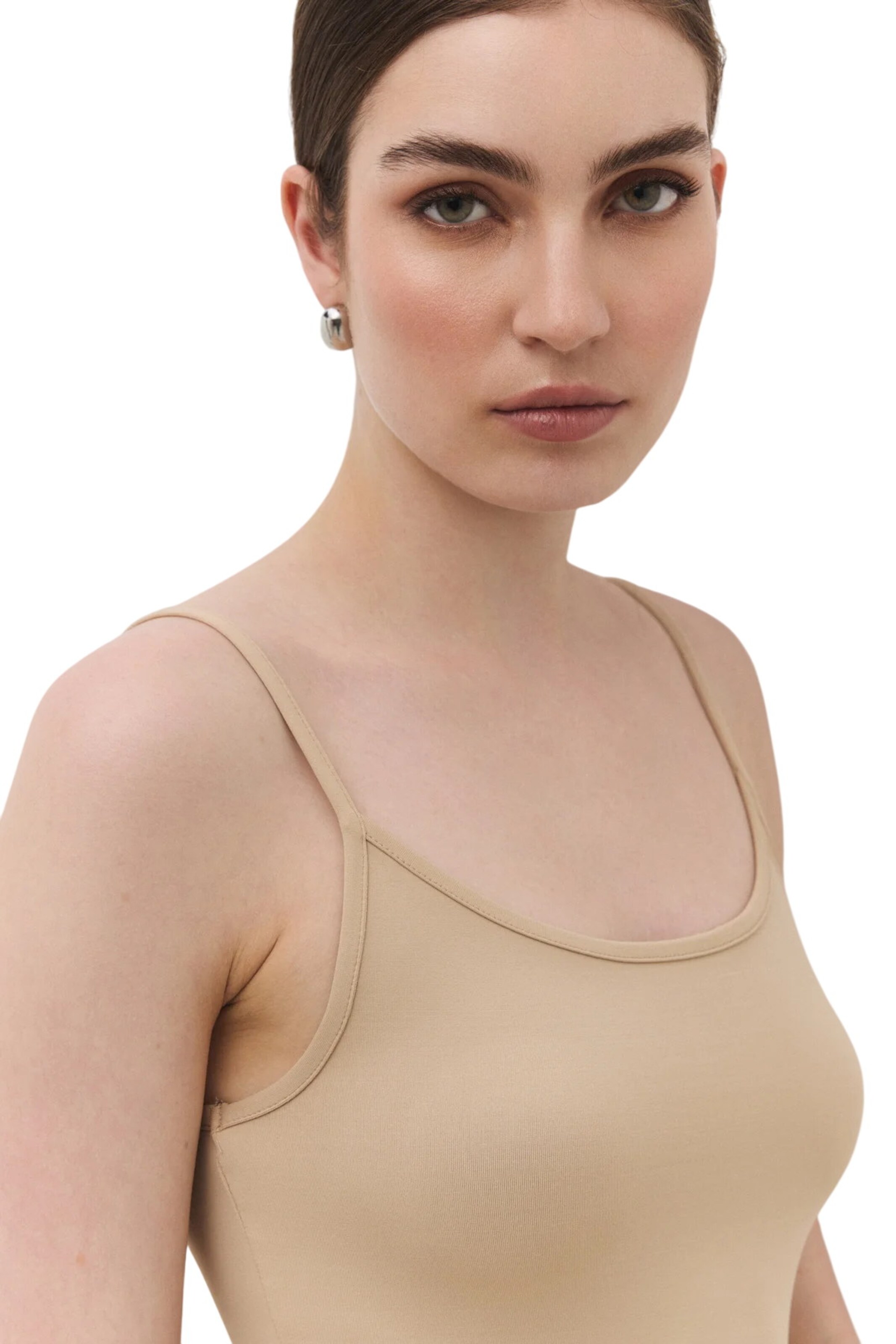 No Matter What Top in Beige