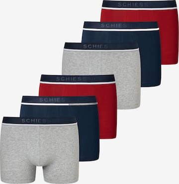 SCHIESSER Retro Boxer ' 95/5 Organic Cotton ' in Grau: Vorderseite