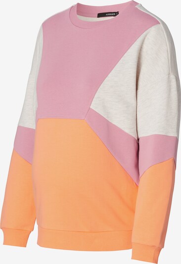 Supermom Sweatshirt 'Flatwoods' in graumeliert / orange / altrosa, Produktansicht