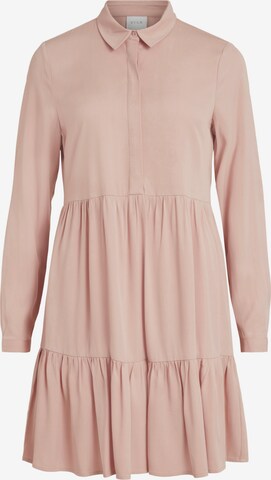 VILA - Vestido camisero en rosa: frente