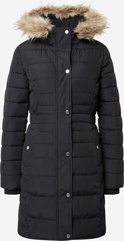 HOLLISTER Zimní kabát – černá: přední strana