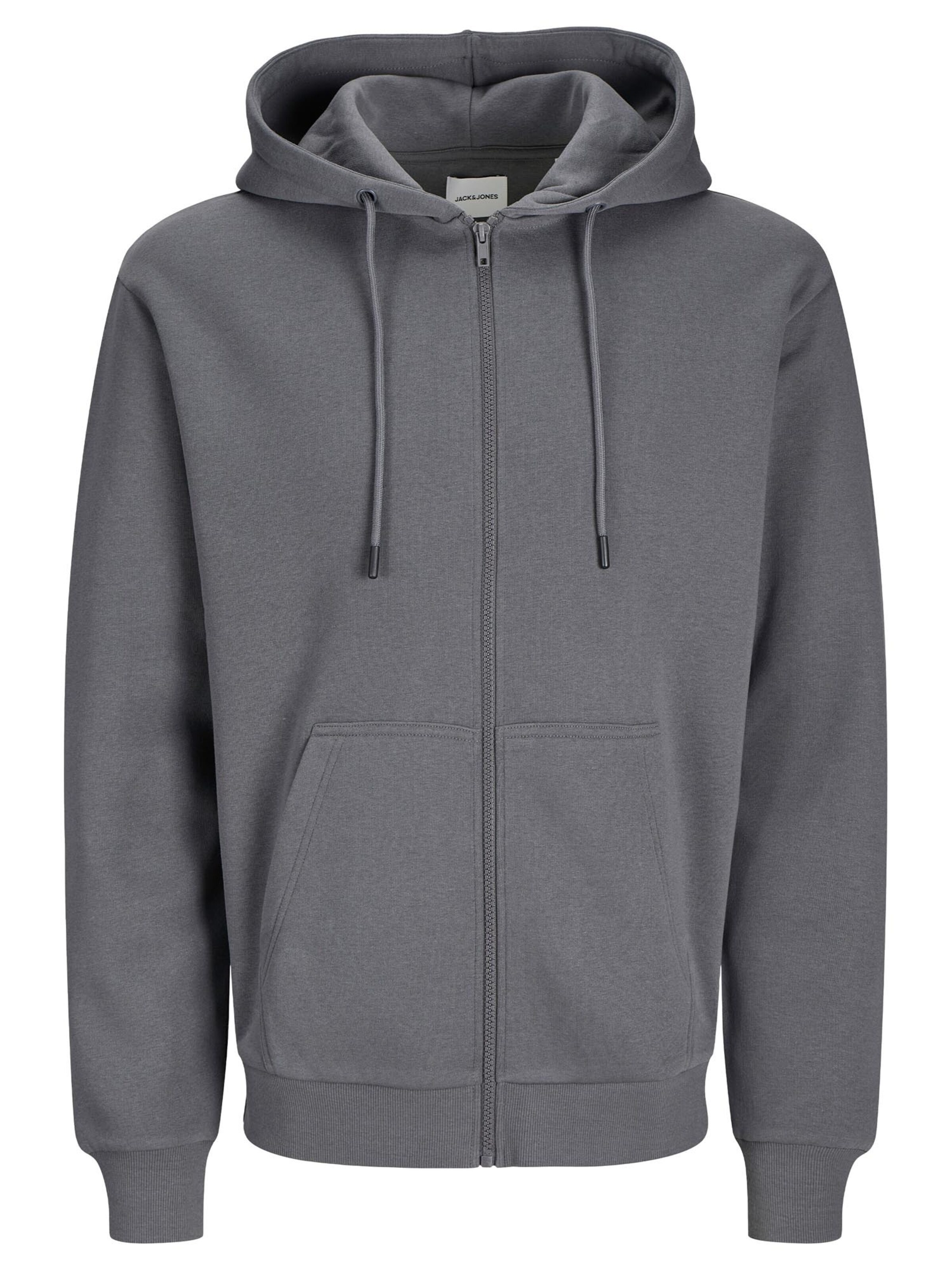 JACK & JONES - Casaco em moletão 'Bradley' em cinzento: frente