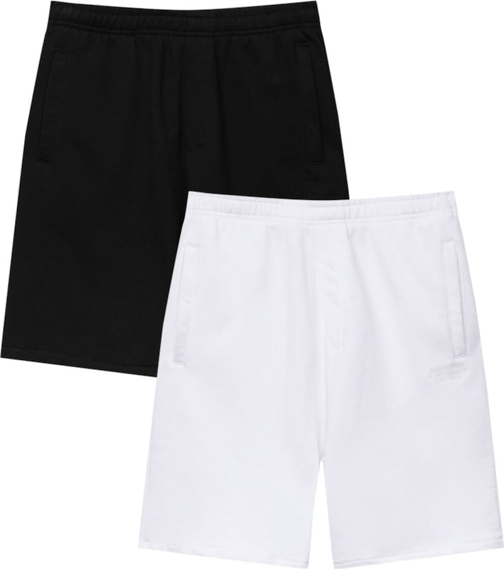 Pull&Bear Loosefit Shorts in Schwarz Weiß Pull&Bear Loosefit Shorts in Schwarz Weiß