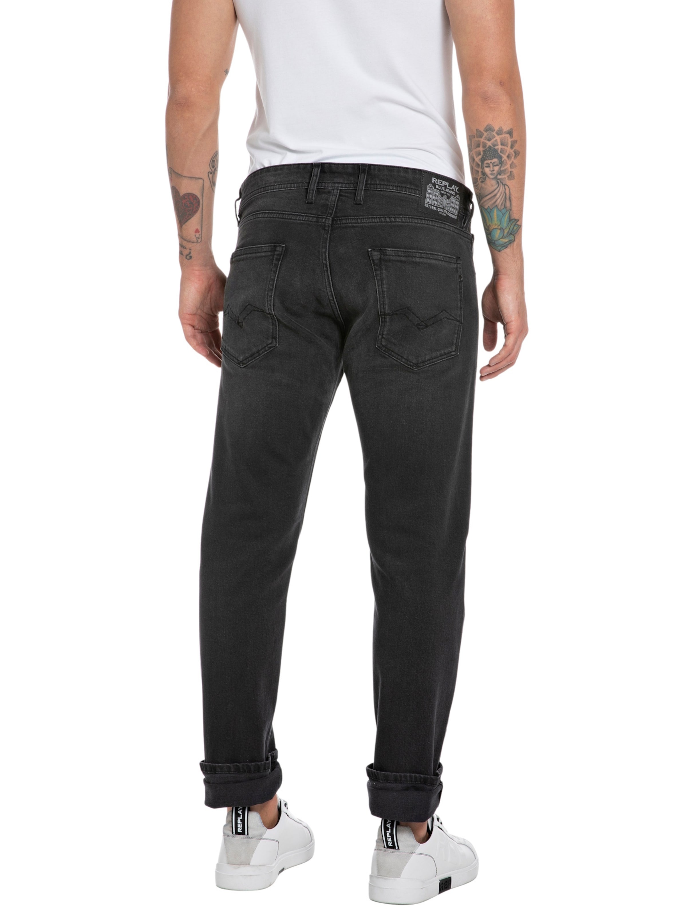 Regular Jean 'Grover' REPLAY en noir