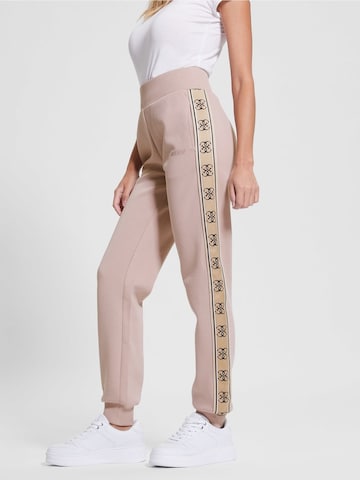 GUESS Tapered Pants in Pink: front