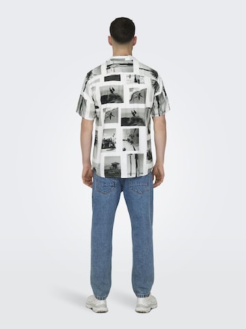 Only & Sons Regular fit Overhemd in Grijs