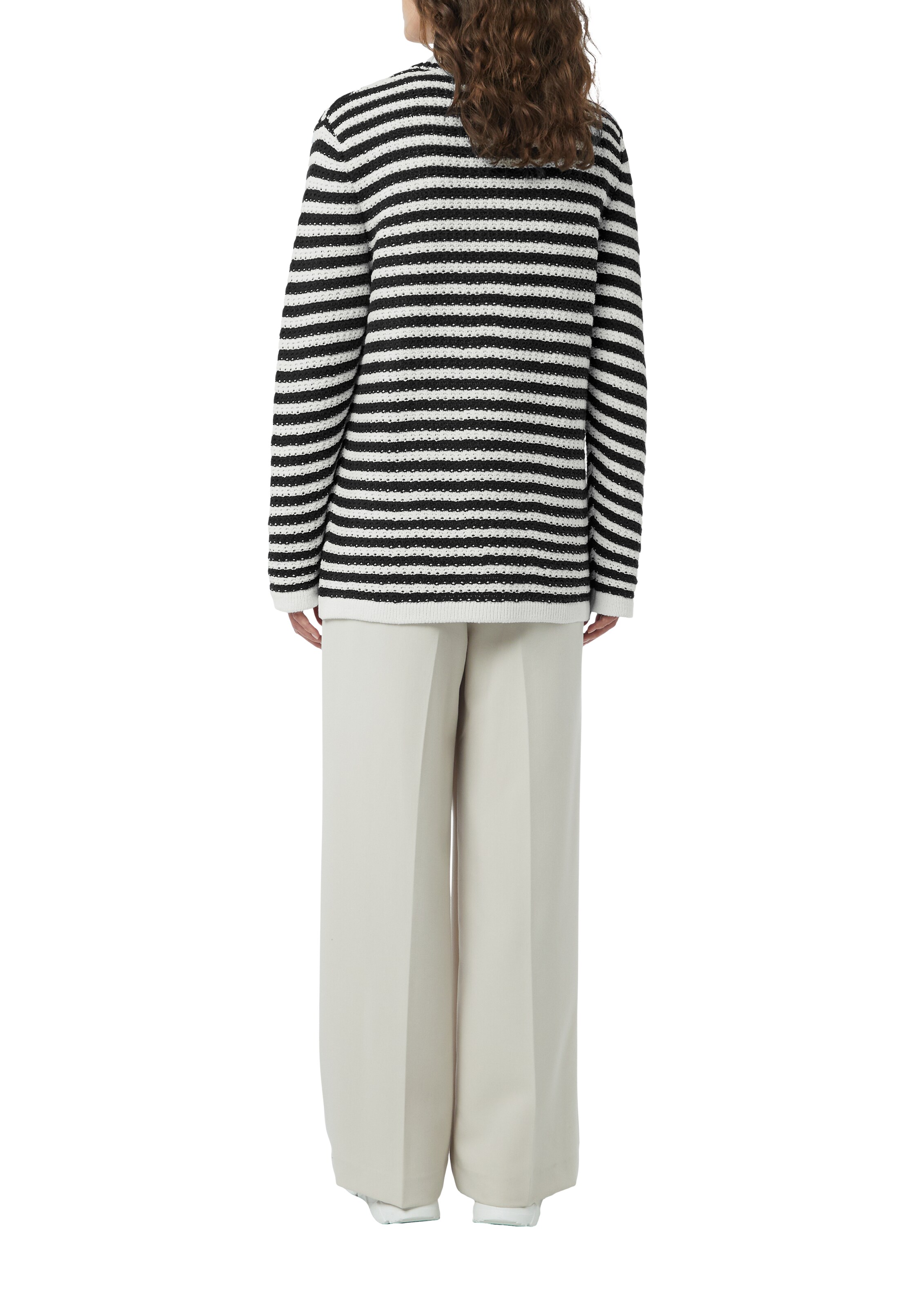 comma casual identity Strickjacke in Blau: Rückseite