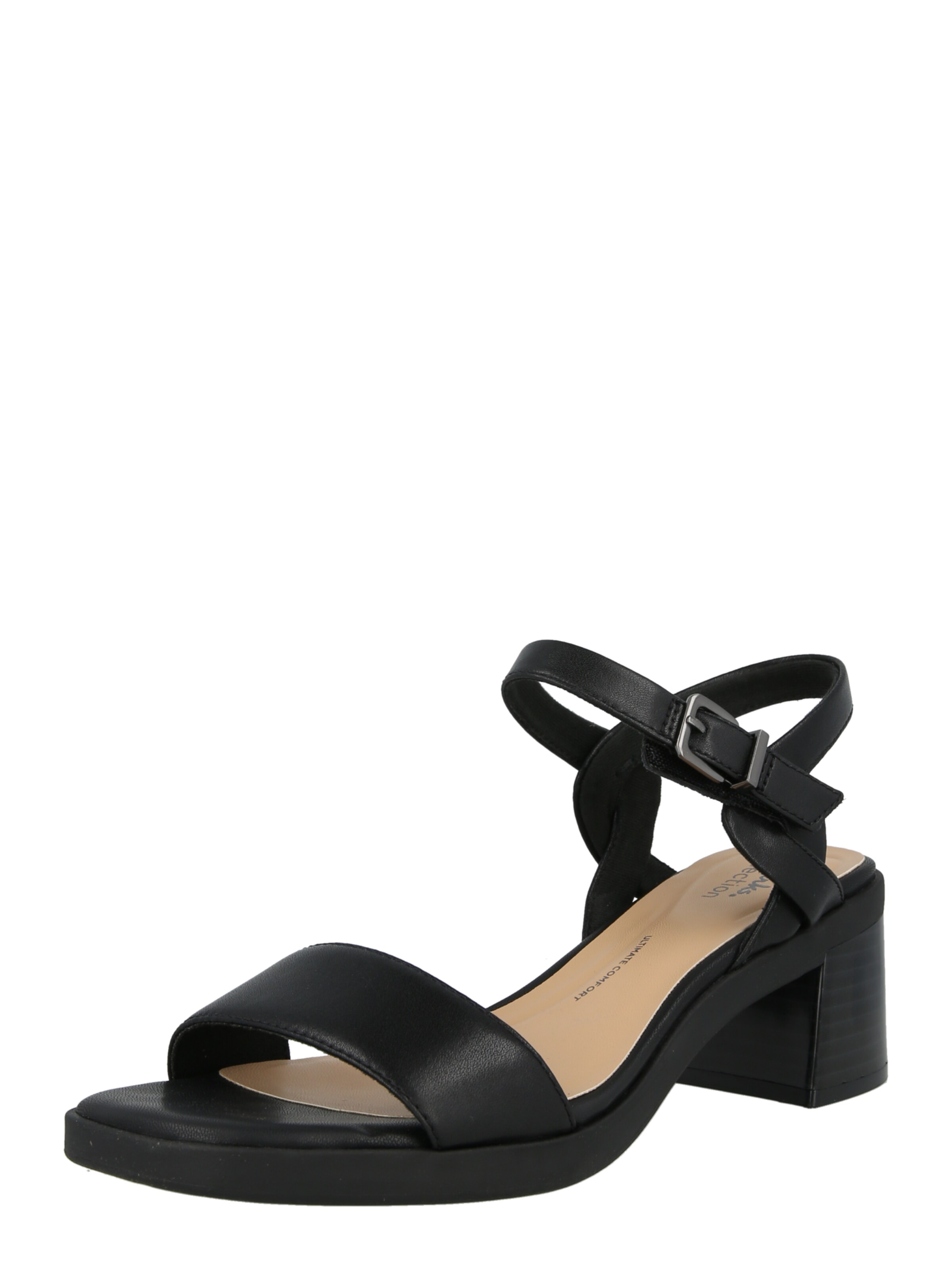 CLARKS Rihmik 'Jaylan Ray', värv must: eest vaates