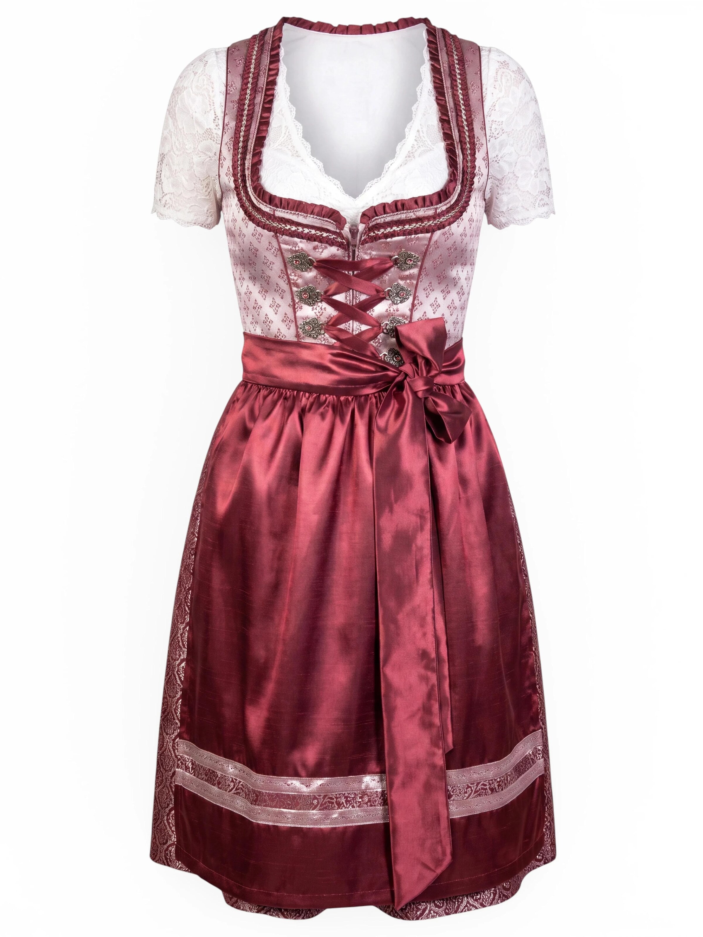 Trachtl Dirndl in Red: front