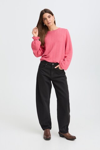 Pulz Barrel Jeans in Brown