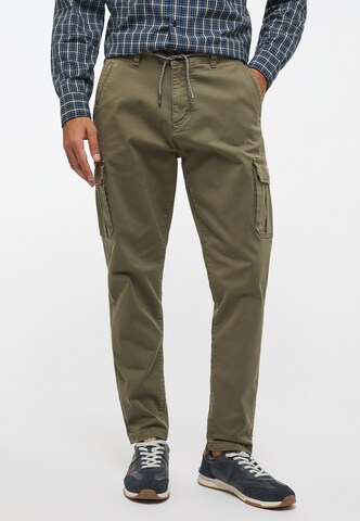 MUSTANG Tapered Cargohose in Grün: predná strana