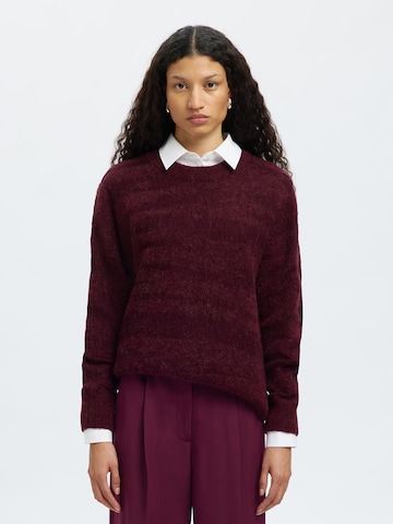 SELECTED - Pullover 'SLFBILLIE' em roxo: frente