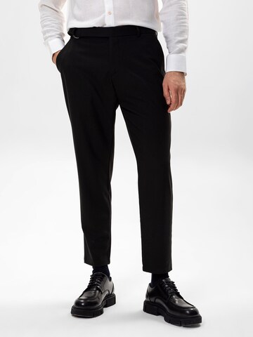 Regular Pantalon à pince Antioch en noir : devant