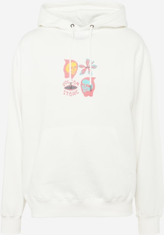 Volcom Sweatshirt 'EARTH TRIPPER' i vit: framsida