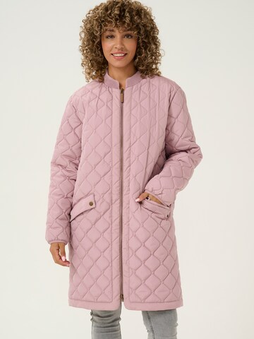 Cream Tussenmantel 'Arwen' in Roze: voorkant