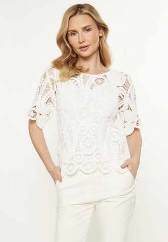 usha FESTIVAL Μπλούζα 'Fashion Look' σε λευκό: μπροστά