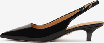 Kazar Slingpumps in Zwart: voorkant