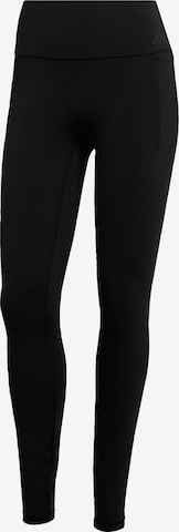 ADIDAS PERFORMANCE Workout Pants 'Optime' in Black: front