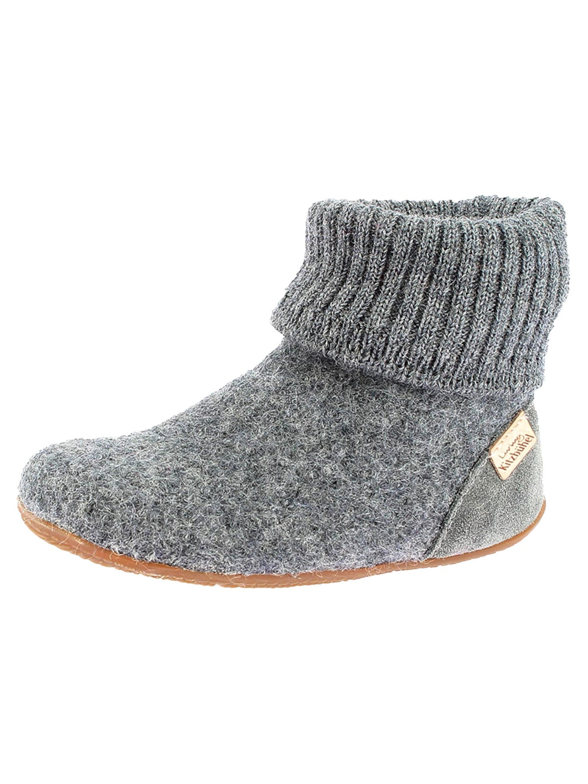Living Kitzbühel Huisschoenen 'Schurwolle' in Grijs: voorkant