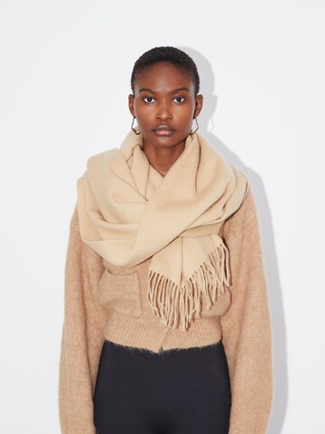 LeGer Premium Scarf 'BIANCA' in Beige: front