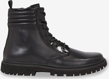 Calvin Klein Jeans Lace-Up Boots in Black