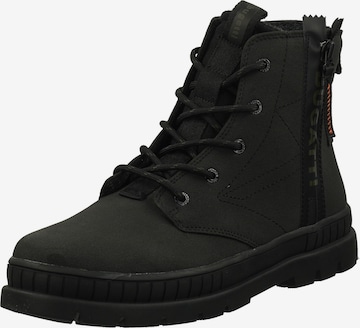 bugatti Lace-Up Boots in Black: front
