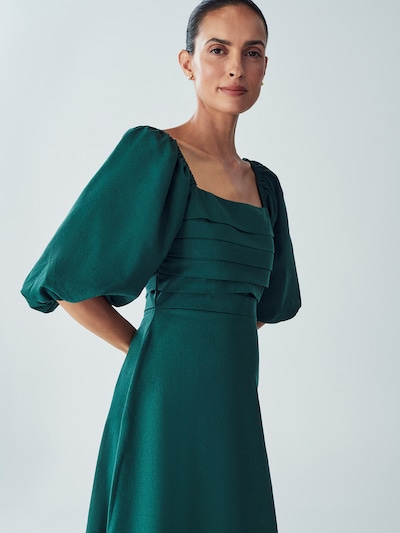 Willa Obleka 'Sanna' | temno zelena barva, Prikaz izdelka