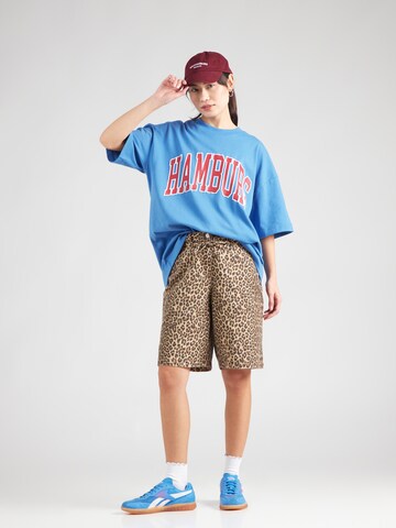 TOPSHOP - Camiseta talla grande 'Hamburg' en azul