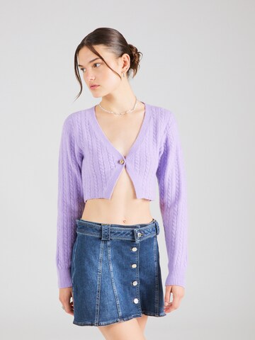 Chiara Ferragni Knit cardigan in Purple: front