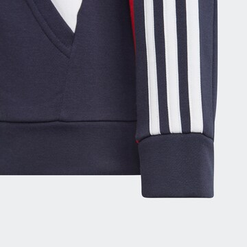 ADIDAS SPORTSWEAR Athletic Sweatshirt 'Colorblock 3-Stripes' in Blue