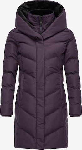 Manteau d’hiver 'Natalka' Ragwear en violet : devant