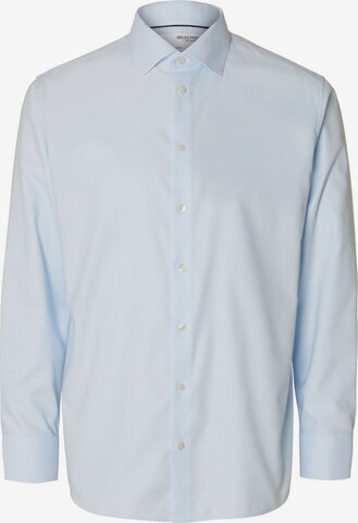 SELECTED HOMME Regular fit Button Up Shirt 'Duke' in Blue: front