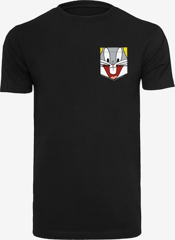 F4NT4STIC T-Shirt 'Looney Tunes Bugs Bunny Face' in Schwarz: Vorderseite
