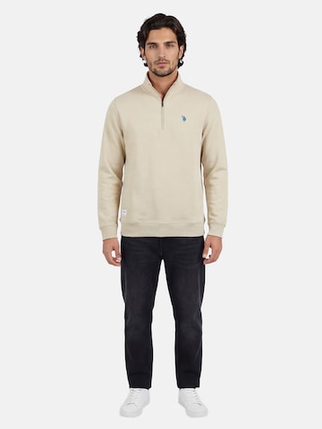 U.S. POLO ASSN. Sweatshirt in Beige