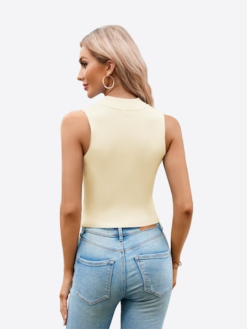 Imily Bela - Top de punto en beige