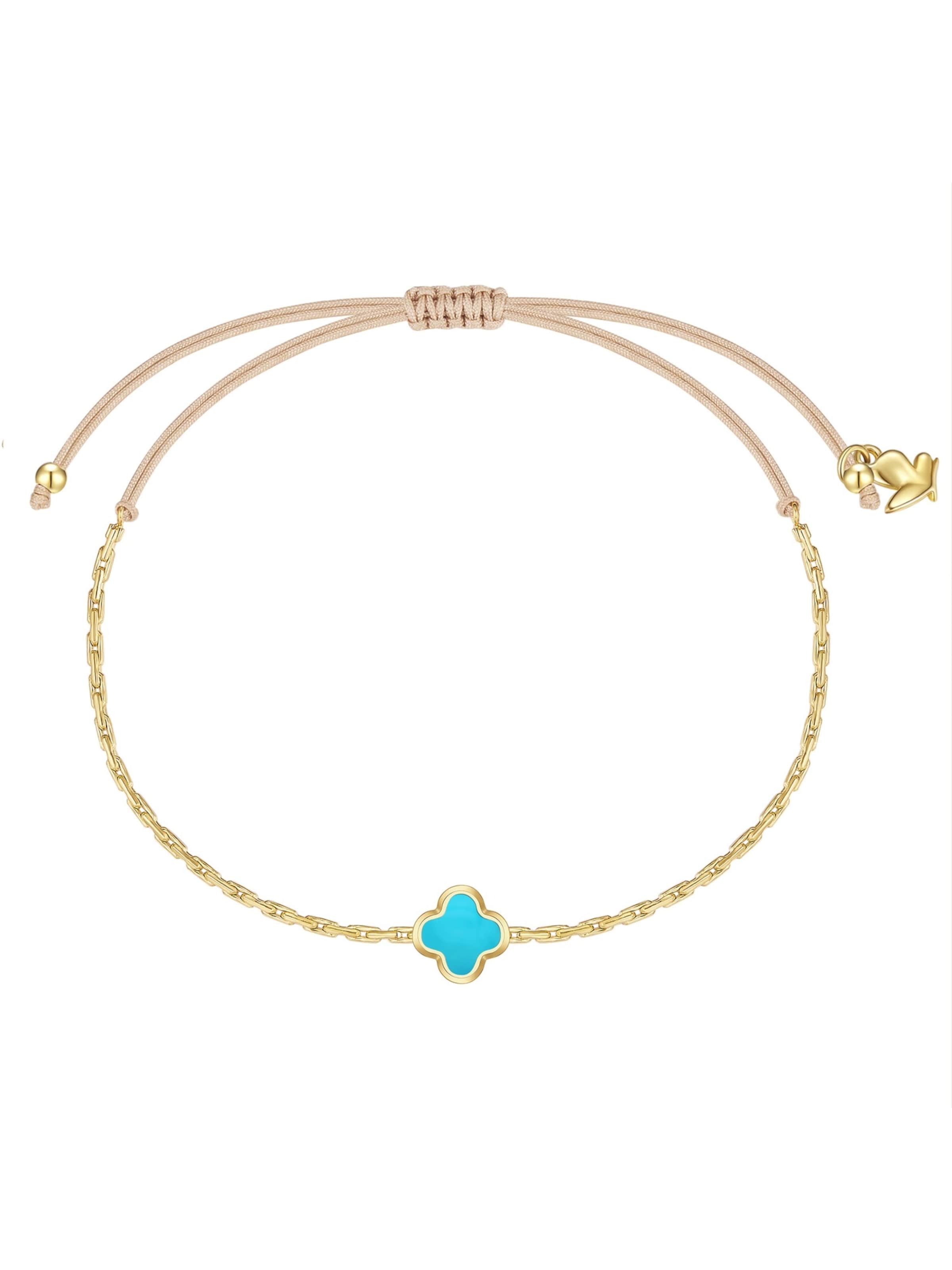 Braccialetto Glanzstücke München di colore turchese / oro, Visualizzazione prodotti