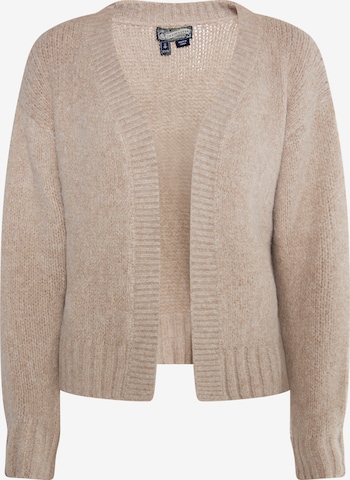 DreiMaster Vintage Knit Cardigan in Beige: front