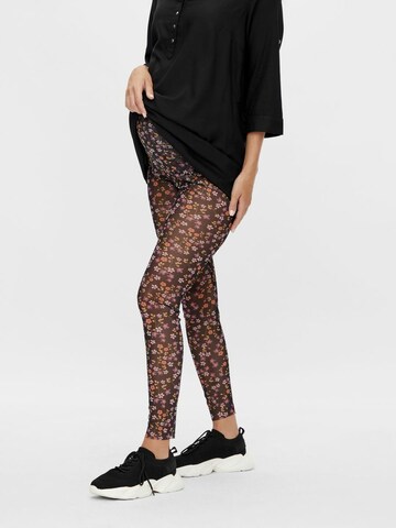 MAMALICIOUS Skinny Leggings 'Clementine' in Zwart: voorkant