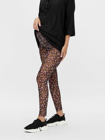 MAMALICIOUS Leggings 'Clementine' in Schwarz: front